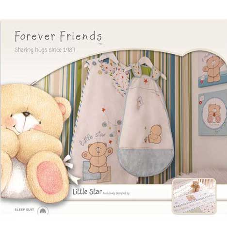 0-6 months Forever Friends Little Star 1 tog Sleep Suit